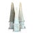 Vintage Boho Patinated Wood Obelisks - Set of 3 For Sale