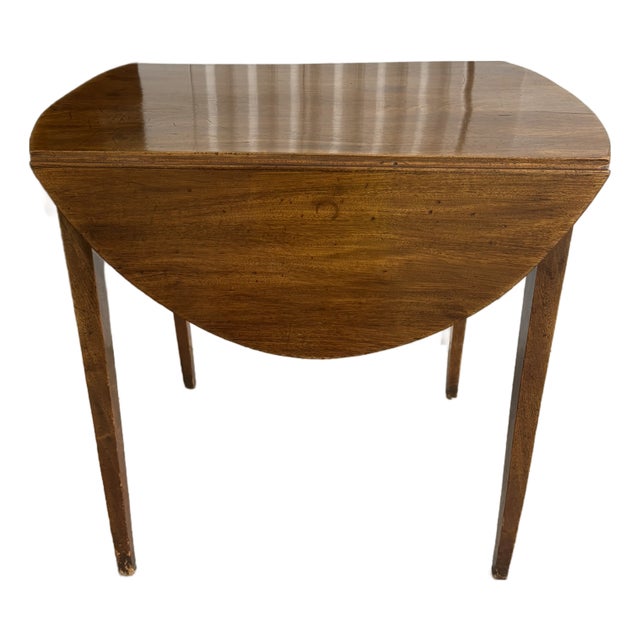 English Mahogany Drop Leaf Table, 19th Century For Sale