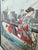 Original vintage artworks from RoGallery. Framed in a black frame. Great condition!