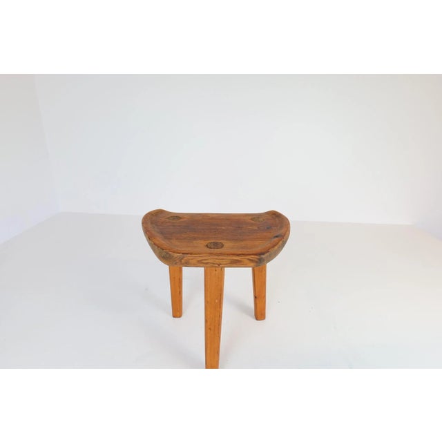 Swedish Stool in Pine, 1960s For Sale - Image 9 of 18