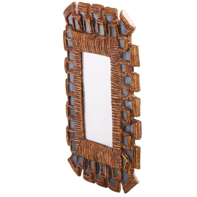 This stunning mirror is handmade by an artist using vintage glass so it is one of a kind! It is inspired by the work of...