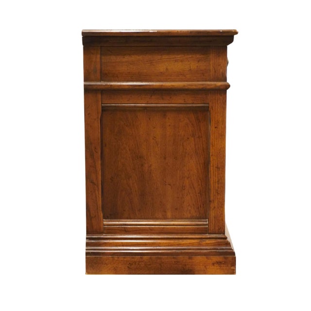 Drexel Heritage Bishopsgate Collection English Tudor Style 72" Triple Door Dresser 120-130 For Sale - Image 12 of 12