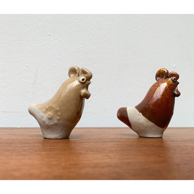 Mid-Century Finnish Ceramic Chicken Bird Flutes from Kermansavi Oy, 1960s, Set of 2 For Sale - Image 12 of 18