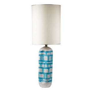 Table Lamp in Polychrome Glazed Ceramic by Guido Gambone, 1950s For Sale