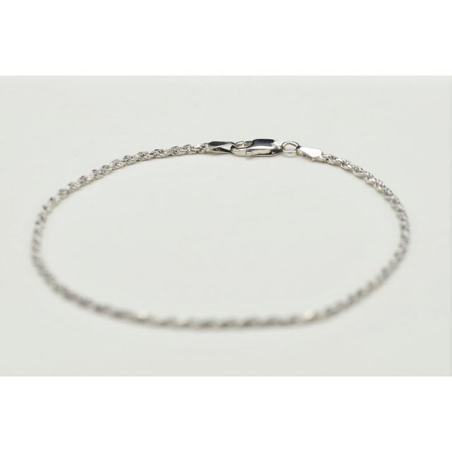 The Madrona Ladies 14K Gold 8 Inch Thin Rope Bracelet. This bracelet measures 8 inches in length and can be worn on the...