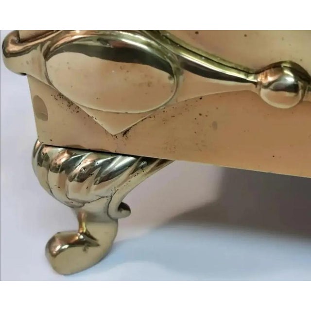 Vintage Large Brass Hinged Violin Storage Box For Sale - Image 9 of 12