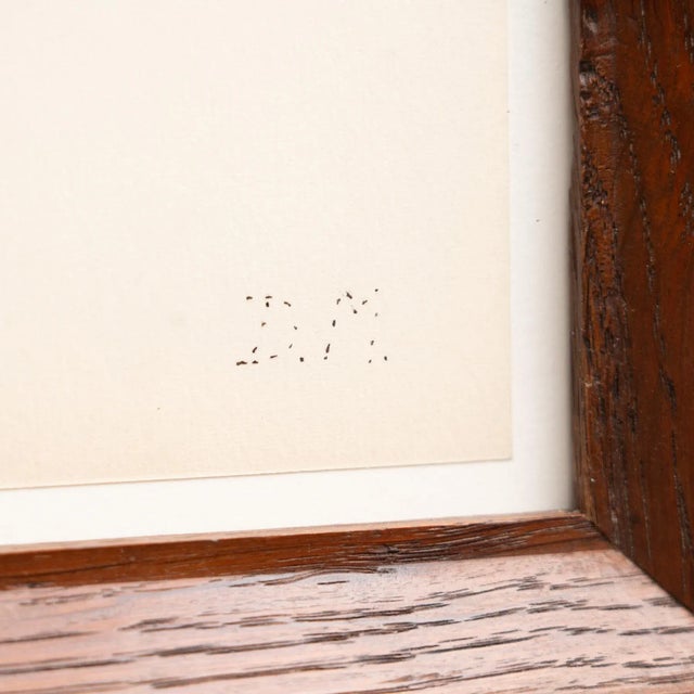 Dora Maar, Pointillist Colored Drawing, 1960, Ink on Paper, Framed For Sale - Image 8 of 15