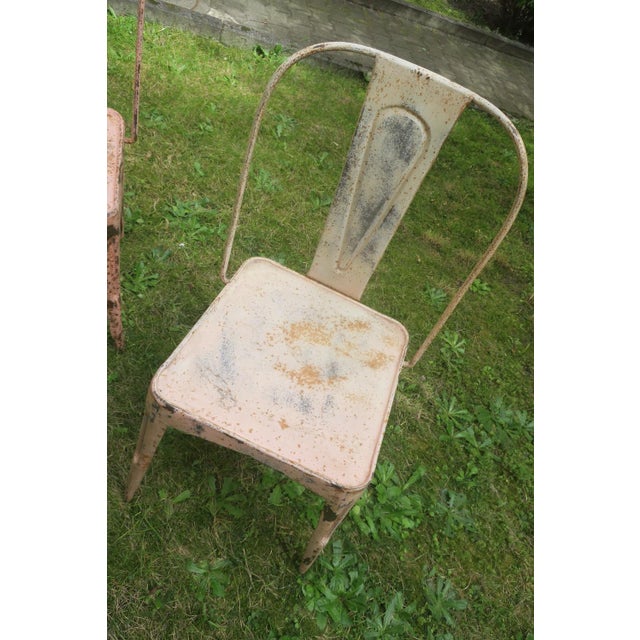 Art Nouveau Bistro Garden Chairs from Tolix, Set of 3 For Sale - Image 6 of 11