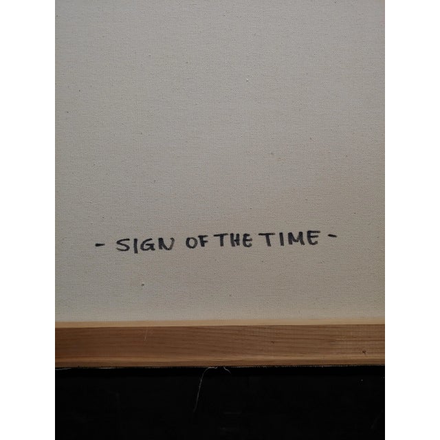 Textile Sergon - Disco Avenue - Oil Painting on Canvas For Sale - Image 7 of 10