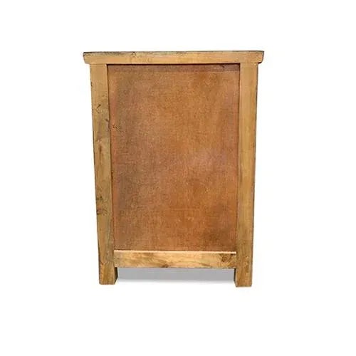 1980s Asian Style Tibetan Hand Painted Motif Nightstand For Sale - Image 5 of 6