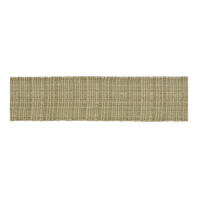 Schumacher Tweed Tape Wide In Leaf For Sale