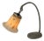 Art Deco Desk Lamp with Marbled Glass & Adjustable Shade For Sale