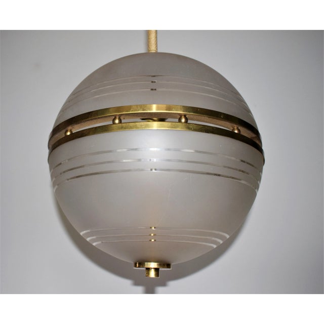 Chandelier by Pietro Chiesa for Fontana Arte For Sale - Image 3 of 8