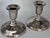 Vintage Silver Plated Art Deco Style Taper Candle Holders - A Pair For Sale - Image 9 of 13
