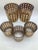 Mid-Century Modern Vintage Culver Cannella 22k Gold Overlay Pattern Lowball Rocks Glasses - Set of 5 For Sale - Image 3 of 4