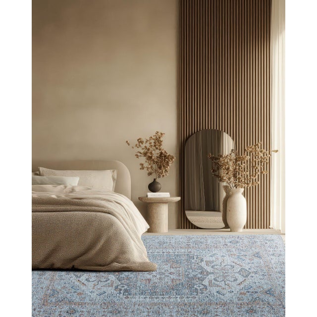 Contemporary 6x9 Fiona Vibrant Ivory Geometric Medallion Handmade Wool Carpet Rug For Sale - Image 3 of 8