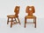 Set of Side Chairs in Carved Wood and Vienna Straw in the style of Jean Boris Royere, France, 1950s For Sale - Image 12 of 12