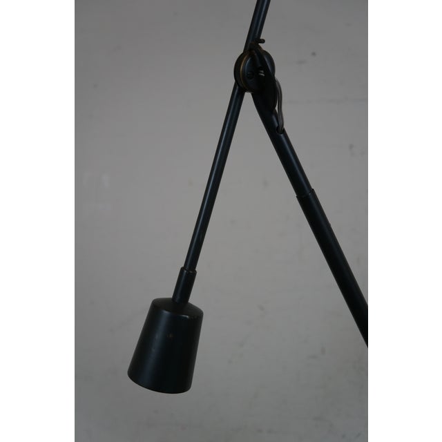 Early 21st Century Articulating Metal Swing Arm Architect Pharmacy Library Reading Desk Lamp For Sale - Image 5 of 9