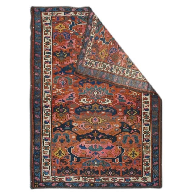 Antique Kuba Bijov Rug 3'10'' X 5'3'' For Sale - Image 4 of 11