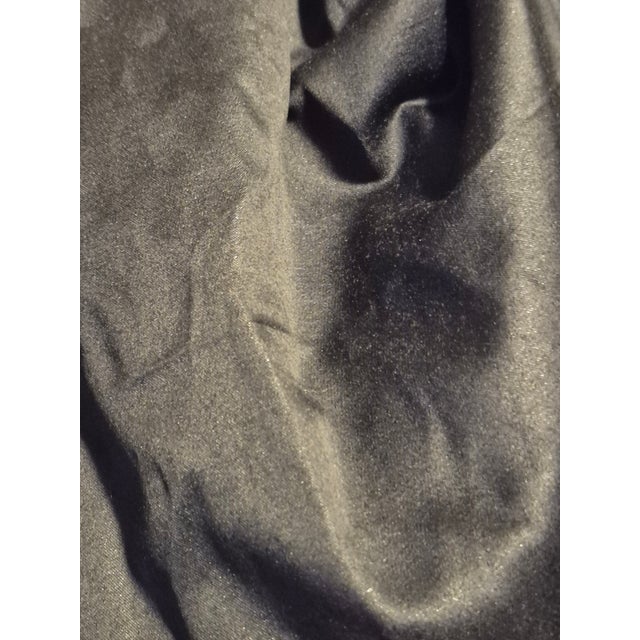 Ralph Lauren Ralph Laren Double Sided Black Satin Fabric- 3 1/3 Yards For Sale - Image 4 of 7
