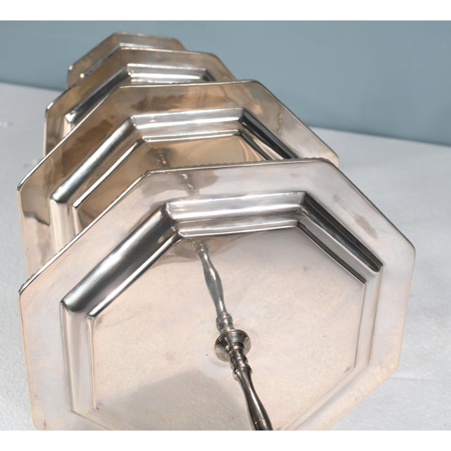 Victorian Silver-Plated Cake Stand For Sale - Image 9 of 11