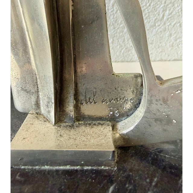 Studio Del Campo, Studio Del Campo Italian Brutalist Abstract Sculpture Steel Enamel 1978 Turin For Sale - Image 11 of 12