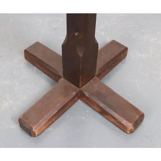Wood Mid 20th Century Rustic Solid Walnut Coat Tree Rack For Sale - Image 7 of 8