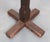 Wood Mid 20th Century Rustic Solid Walnut Coat Tree Rack For Sale - Image 7 of 8