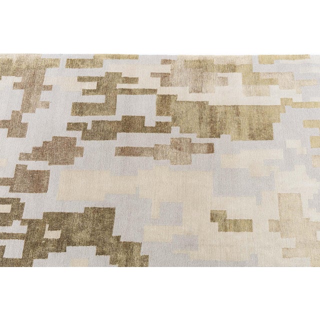 Arthur Dunnam Abstract Design Handmade Rug for Doris Leslie Blau For Sale - Image 4 of 8