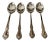 Vintage Stainless by Salem Set of 4 Soup Spoons For Sale