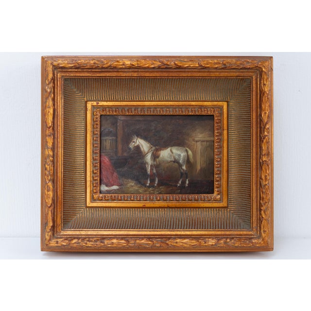 A. Ladd, White Horse, 20th Century, Oil on Board, Framed For Sale - Image 17 of 17