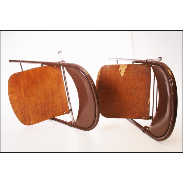 Vintage Metal & Bentwood Folding Chairs A Pair Chairish