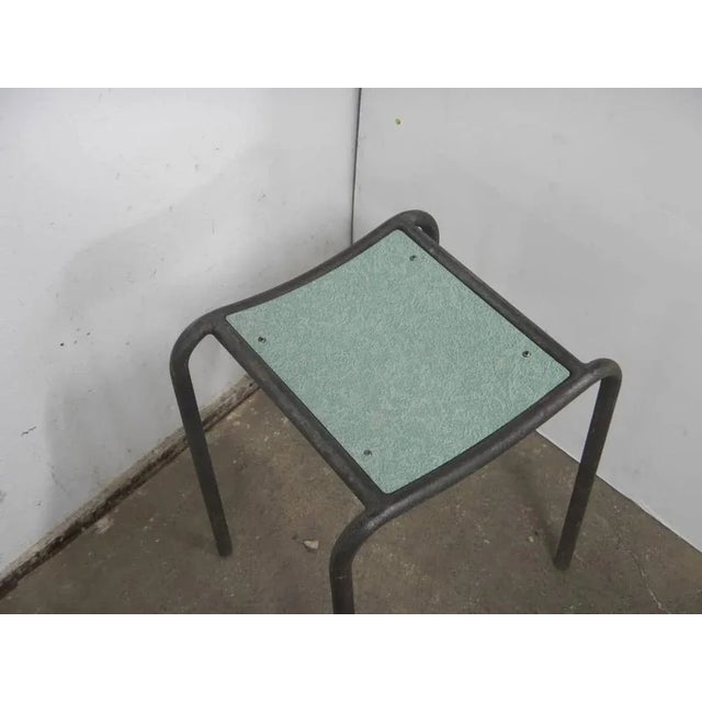 Vintage Stool in Iron and Formica, 1960 For Sale - Image 3 of 8