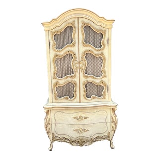 Late 20th Century French Provincial Dresser Armoire For Sale