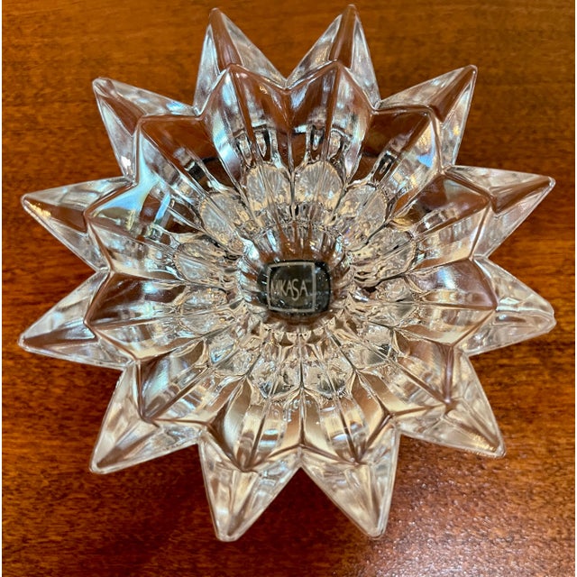 Mikasa "Bridgeton" Starburst Candle Holders a Pair For Sale - Image 9 of 10