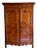 Antique French 18th C Louis XV Fruitwood Linen Press Armoire For Sale