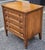 Brown Pair of White Fine Furniture Teak Side Chests of Drawers Bedside Tables For Sale - Image 8 of 15