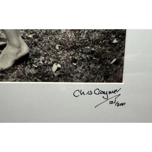 Realism Original 2014 Chris Craymer Black and White Boy Girl Kissing Woods Photograph For Sale - Image 3 of 12