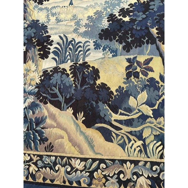 Vintage French Aubusson Tapestry in Silk and Wool, 1930s For Sale - Image 18 of 18