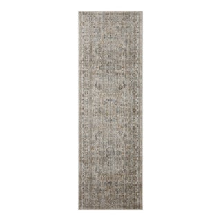 Jean Stoffer x Loloi Katherine Beige / Mist 2'-7" x 12'-0" Runner Rug For Sale