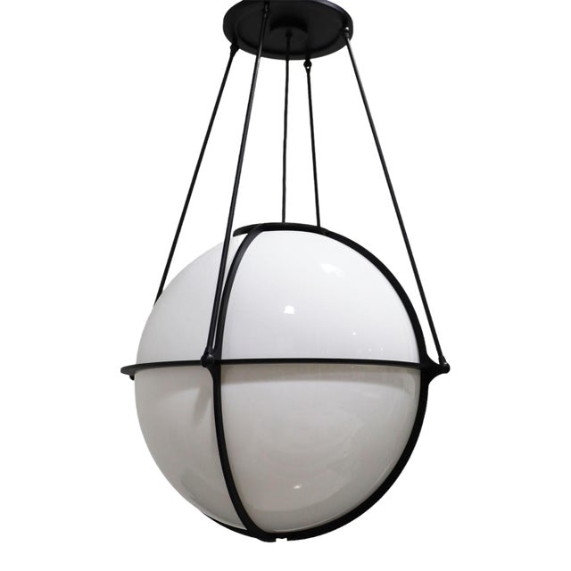 Boyd Globe Chandelier in Black For Sale