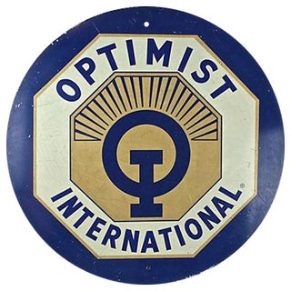 Mid-Century Optimist Club Int'l Sign For Sale