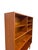 Brown Vintage Danish Modern Open Bookcase With Adjustable Shelves and Tapered Legs For Sale - Image 8 of 11