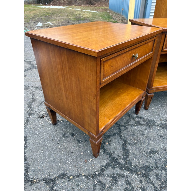 Vintage Henredon Walnut Regency Bedroom Set For Sale In Philadelphia - Image 6 of 12