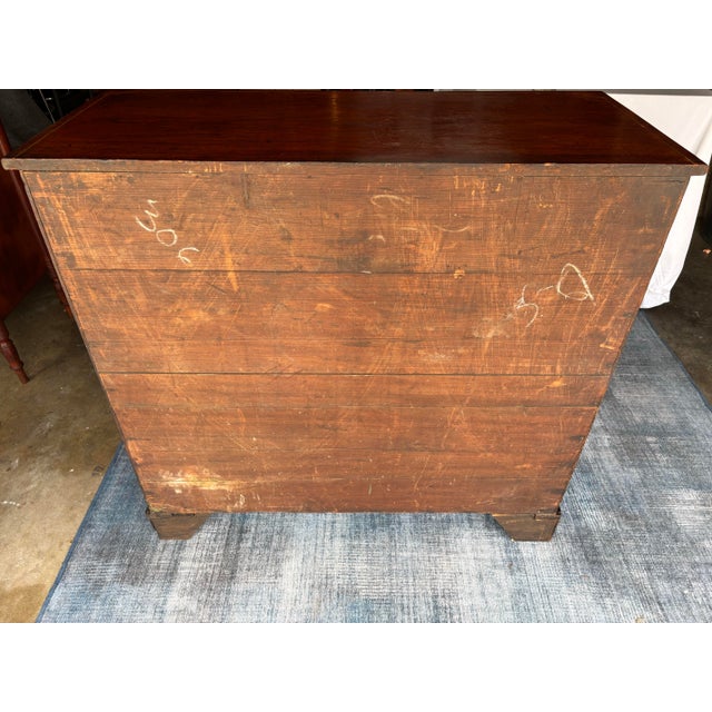 Wood Antique 18th Century George III Period Mahogany Chest of Drawers / Dresser For Sale - Image 7 of 8