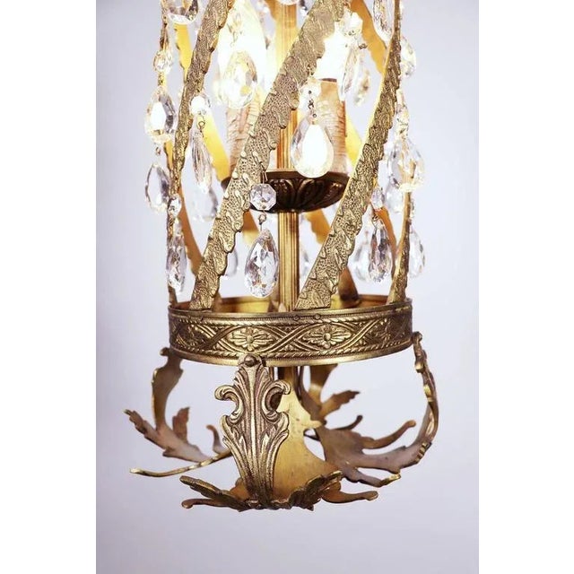 Louis XV Rococo Golden Chandelier For Sale - Image 5 of 10