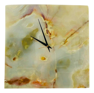 Green Onyx Wall Clock by Forzini
