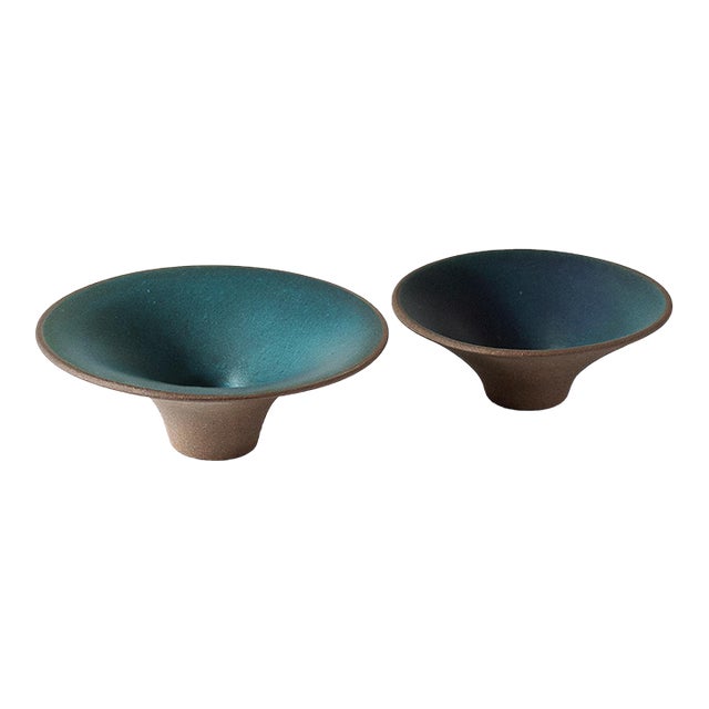 Fluted Siren Bowl Pair (1960s) For Sale