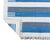 Casa Cosima Handmade Cotton Area Rug, Sky Blue and White Cotton Vegetable Dyed Striped Dhurrie-12'x15' For Sale - Image 4 of 12