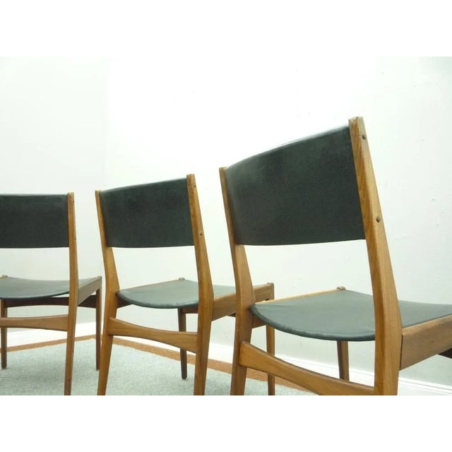 Wood Teak Dining Chairs by Poul M. Volther, 1960s, Set of 4 For Sale - Image 7 of 14